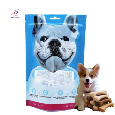 China Moisture Proof Resealable Zipper Pet Food Packaging Bags Stand Up Pouch Custom Packaging Plastic Bag for sale