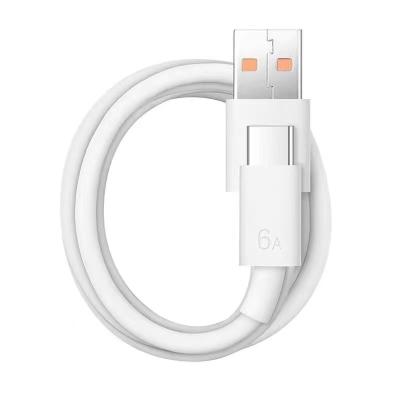 China Fast Charging Speed 1m Usb Data Fast Charging Cable Support Data Transmission Usb To Type C 6a Fast Charging Cable For Samsung Xiaomi Huawei Mate40 for sale