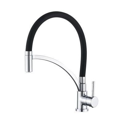 China Sanitary sense faucets pay attention to the kitchen faucets black color to remove the flexible hose for the kitchen faucet for sale