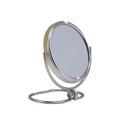 China Non-Specific 360 Degree Rotation Wireless Round Double Sided Table Standing Cosmetic Mirror for sale