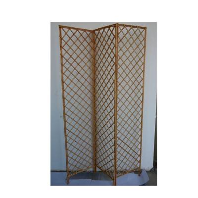 China Three Antique Folding Exceptional Fence Quality Long Life Fence Solid Wood Willow Screen for sale