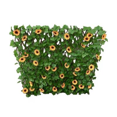 China Low Price Decoration Iron Sheet Wrought Iron Artificial Flower Bed Fence Easily Assembled Expanding Willow Trellis for sale