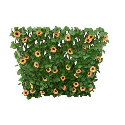 China Low Cost Easily Assembled Leaves Artificial Flower Bed Fencing Flower Pot Metal Planter Box Increasing Willow Trellis for sale