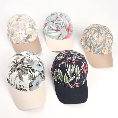 China JOINT Creative Spring/Summer Women's Printing Baseball Cap Curved Brim Adjustable Casual Sun Hat for sale