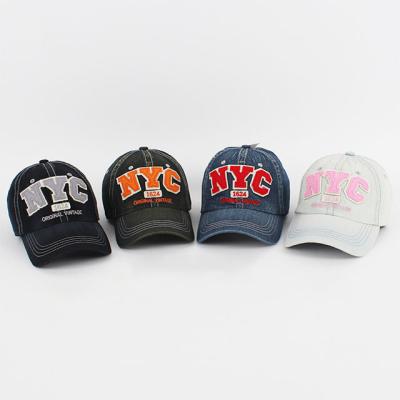 China Factory Wholesale Fashion Hat NYC Patch Spring High Quality Outdoor Baseball Cap COMMON for sale