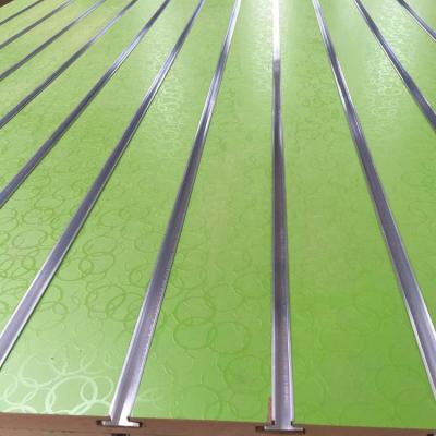 China 17mm Moisture Proof Melamine Slotted MDF Board For Sale for sale