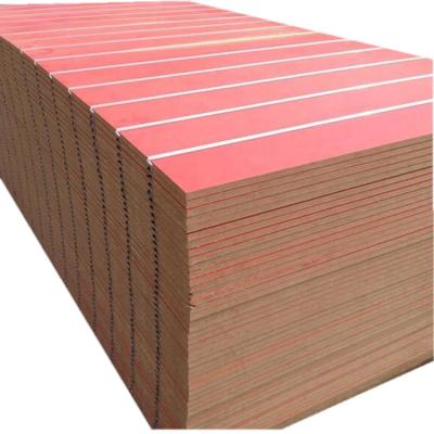 China Moisture-Proof 17mm 18mm melamine slotted mdf board with aluminium channel for sale