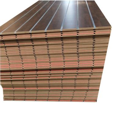 China Hot Sale Moisture Proof Melamine Slotted MDF Board For Sale for sale