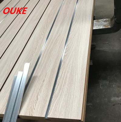 China 12mm 15mm 16mm Moisture Proof Melamine Faced MDF Board / Slot MDF for sale