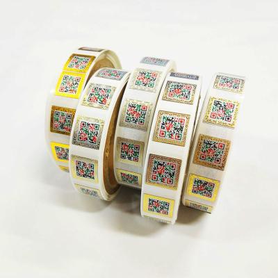 Chine Hot Stamping New Invention Roll Packaging Stickers 3d Gold Anticounterfeiting QR Code Anticounterfeit Hologram Anticounterfeit Label à vendre