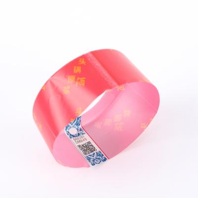 China Anti Counterfeit Custom Printed PVC Capsule Shrink Plastic Seal for sale