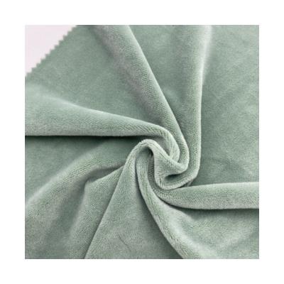 China 2022 viable new hot sale knitted single side stretch cotton super soft fleece fabric for clothes for sale