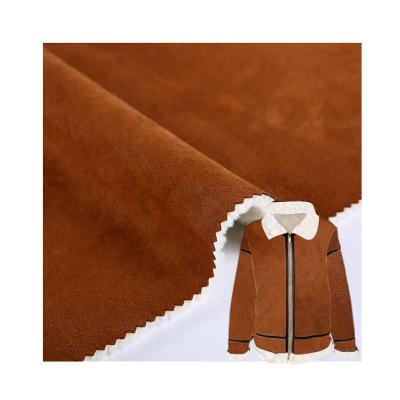 China 2022 Anti-static Hot Sale New Arrival Wholesale Knit Solid Faux Fur Suede Fabric For Clothes for sale