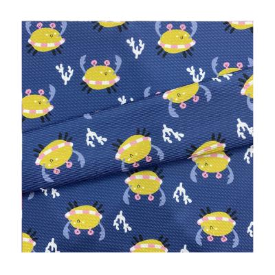 China Best Viable Price Customize Liverpool 100% Polyester Knitted Digital Printing Soft Bullet Fabric For Baby Bows for sale