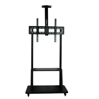 China Metal Wholesale Best Selling 1800 Movable Movable TV Bracket Cart TV Stand Custom TV Mount 42-86