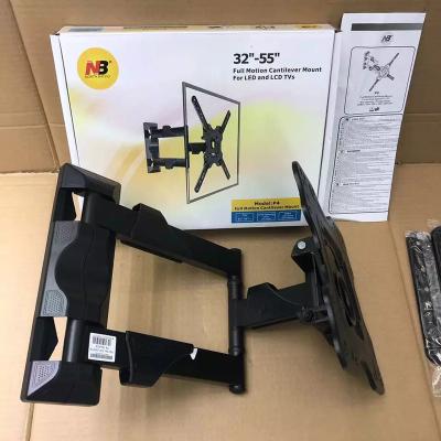 China OEM Factory Supplier Steel P4 Swivel TV Bracket For 32' - 55' Full Motion TV Wall Mount for sale