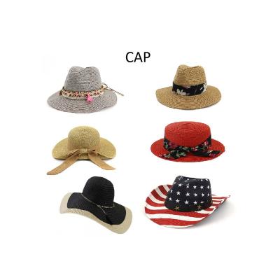 China Fashionable women's straw hat summer natural grass straw hat men's and women's wide-brimmed straw hat for sale