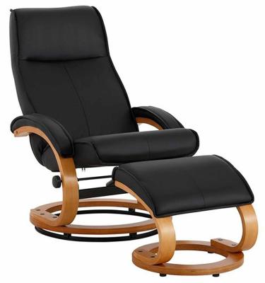 China Modern Massage Bentwood Frame Leisure Chair With Footrest for sale