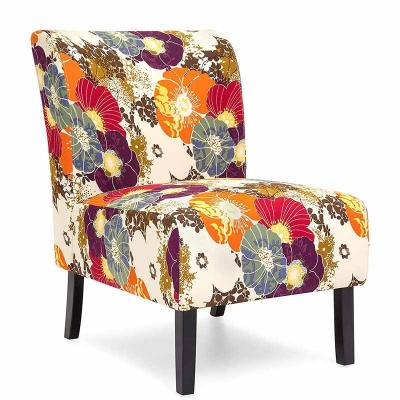 China (Other) Amazon adjustable top sellingjacquard fabric with wood legs accent side chair for living room for sale