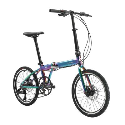 China Hot Sale Aluminum Alloy 2021 Aluminum Alloy 8 Speed ​​Light Weight Folding Bike for sale