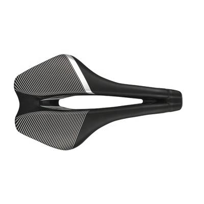 China Comfortable high quality PVC leather non-slip elastic comfortable bicycle saddle suitable for road bicycles for sale