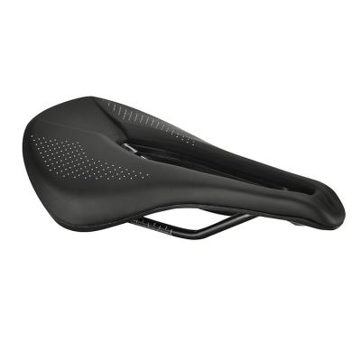 China Comfortable Most Popular Racing New Breathable Hollow Leather Saddle Road Bike Saddle for sale