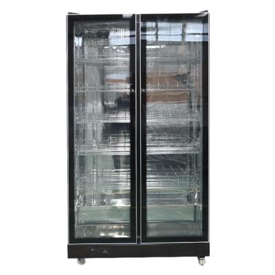 China Single-temperature energy-saving new style upright beer cooler for supermarket cooling beer with low temperature and multiple doors for sale