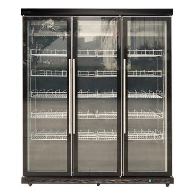 China Hot Selling Single-temperature New Style Display Drinks Cabinet For Supermarket Cooling Beverage With Multiple Door And Energy Saving for sale