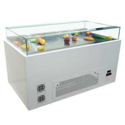 China Double-temperature sushi display refrigerator refrigeration maker new style large capacity sushi freezer for supermarket with glass door for sale