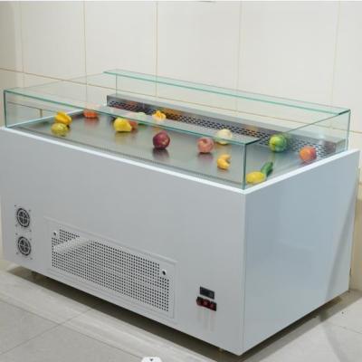 China professional double-temperature fruit fridge freezer supplier large-capacity hot sale sandwich display for supermarket with low consumption for sale