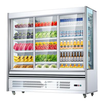 China Single-temperature Display Fridge Commercial Refrigerator Supermarket Refrigerator Cabinet Freezer for sale