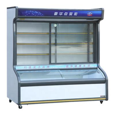 China Vegetable Cooler Double-temperature Display Kitchen Equipment Cooler Cooler Commercial for sale