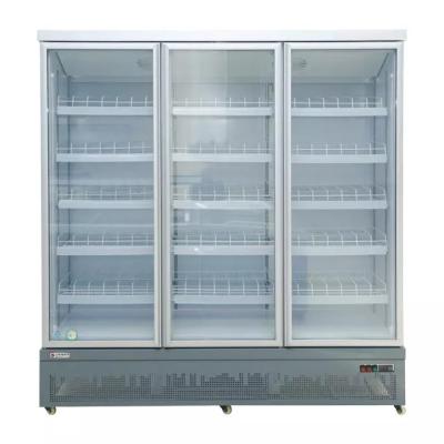 China Single-temperature Low Price Guaranteed Quality Hold In Restaurant Vertical Commercial Glass Door Display Refrigerator for sale