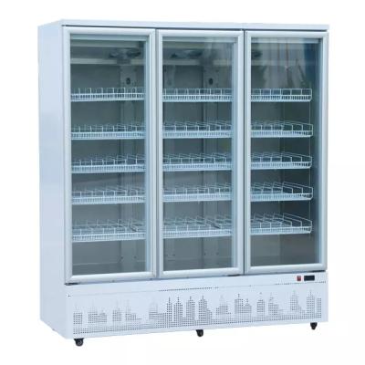 China Hot New Storage Single-temperature Items Modern Double Door Refrigerator Freezer For Supermarket for sale