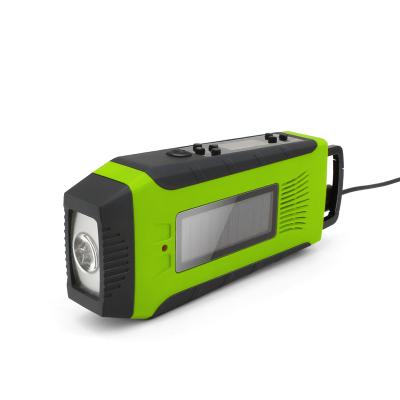 China 2020 Products PORTABLE Trending Solar Hand Crank Hurricane Dynamo Radios with Flashlight and Power Bank for sale