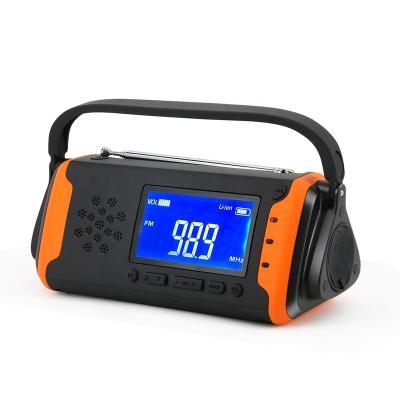 China Storm Powered Crank Portable Am/Fm/Noaa Receiver Am/Fm/Noaa Light Portable Mp3 Home System Switch Lantern Car Solar Power Charger Time Fm Radio for sale