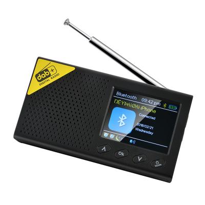 China OEM PORTABLE Digital Service Portable Blue Tooth DAB+ FM Radio with LCD Display and Speaker for sale