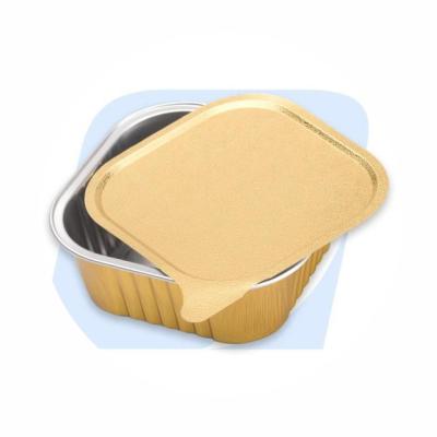 China SEALABLE & RETORTABLE ALUMINUM TRAY WITH LID, RESISTANT TO STERILIZATION UP TO 121°C/45MINS, MICROWAVABLE, EASY TO OPEN for sale