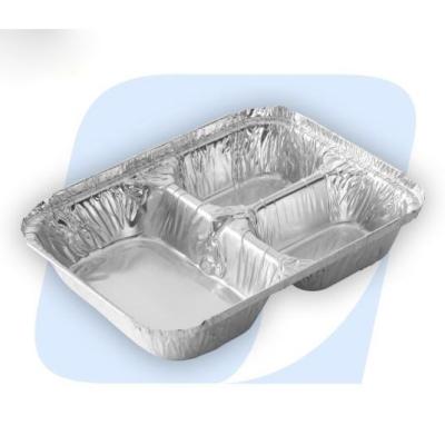 China WRINKLE-WALL ALUMINUM CONTAINER, FOR FOOD, LUNCH BOX, FOOD GRADE, MICROWAVABLE for sale