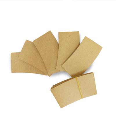 China COFFEE CUP PAPER CUP SLEEVE, FOR COFFEE CUP, KRAFT CORRUGATED PAPER CUP SLEEVE for sale