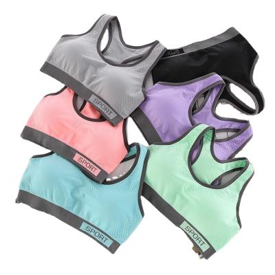 China Comfortable Breathable Fashion Sleeveless Lady No Steel Bra Seamless Sports Fitness Workout Ring Yoga Bra Shockproof Vest for sale