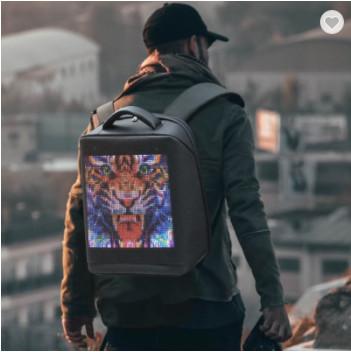 China Luz del pixel de la pantalla 64x64 de la mochila LED del OEM Bluetooth para el ordenador portátil de 16 pulgadas en venta