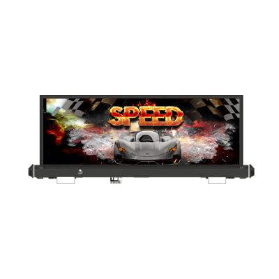 China Muestras de oscurecimiento autos de las visiones LED de la exhibición de la pantalla LED 120w del tejado del taxi P2.5 en venta