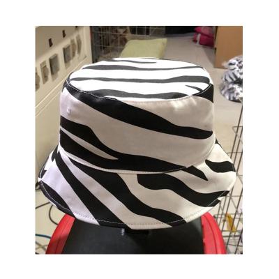 China JOINT White Women Beach Hats Women Wide Brim Hat Polyester Printing Bucket Hat for sale