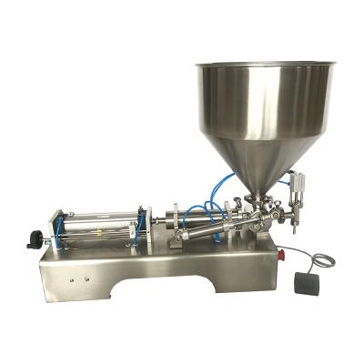 China Food single head piston filling machine, quantitative pneumatic shampoo and fruit juice filling machine, horizontal filling machine for sale