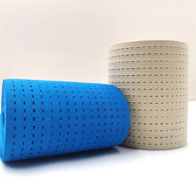 China Knitting elastic medical material waist belt summer protective waist thin elastic mesh elastic waistband for sale