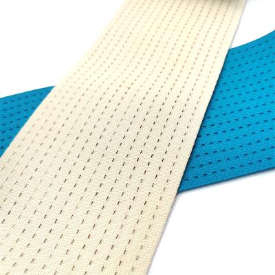 China Mesh Elastic Breathable Elastic Band Widened Abdomen Elastic Hollow Mesh Buttonhole Elastic Band for sale