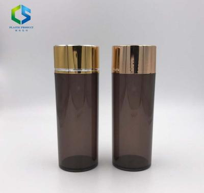 China 60ml 75ml 100ml 120ml 150ml 200ml chemical amber wide mouth plastic medical pill bottle with sparkle gold for sale