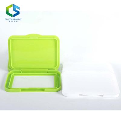 China Non Spill Plastic Baby Wipe Containers Square Plastic Wet Wipe Lid for sale