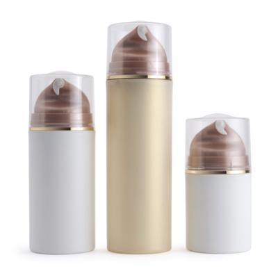 China Personal Care 30ml 50ml 100ml 150ml 200ml PP Cosmetic Black Airless Pump Bottle for sale